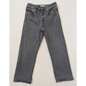 Levi's Premium Ribcage Straight Ankle Women's Jeans Black 30x27